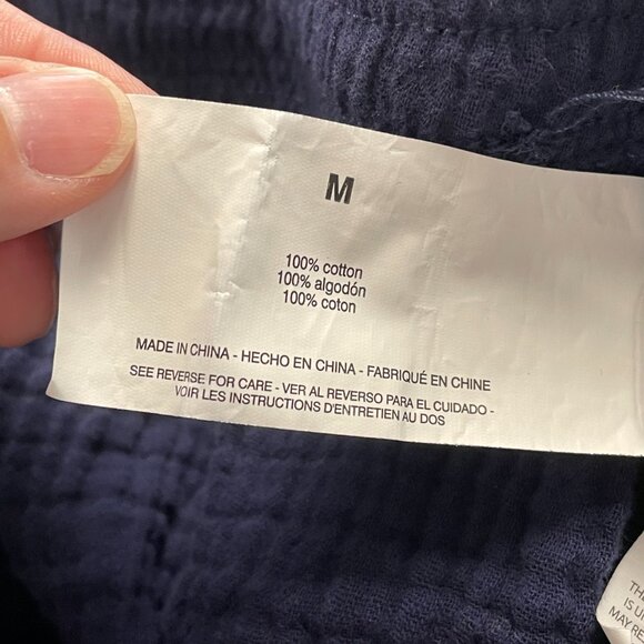 Jessica Simpson Navy Gauze Pants Size M - Picture 5 of 5